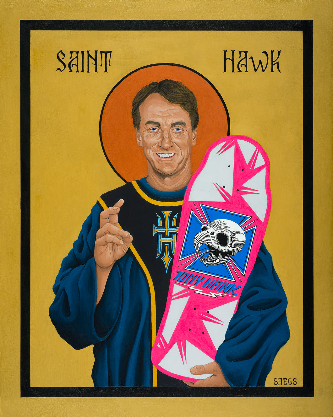 Saint Hawk (Canvas Wrapped Print)