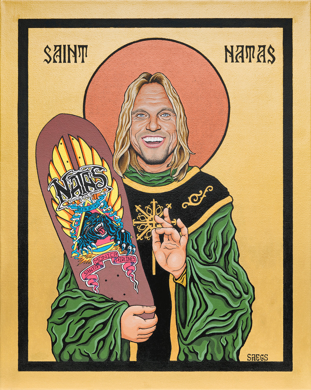 Saint Natas (Canvas Wrapped Print)