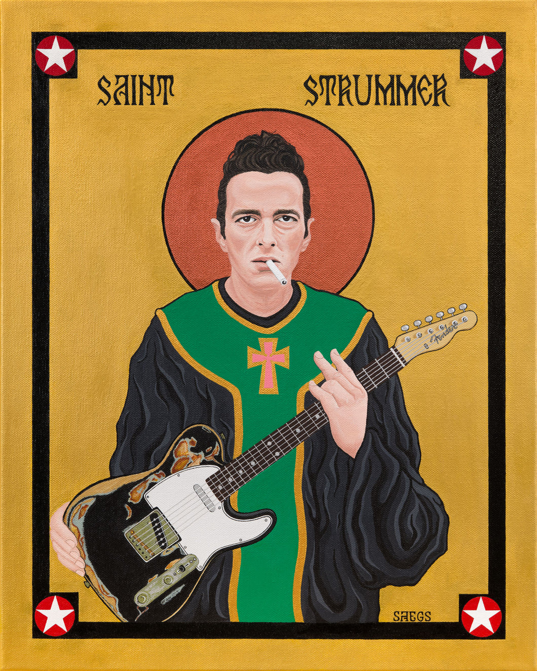 Saint Strummer (Canvas Wrapped Print)